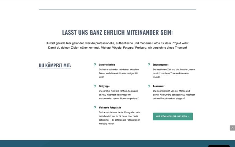 webzeugx, die Webagentur aus Freiburg kreiert eine Webseite für Vögele Fotografie