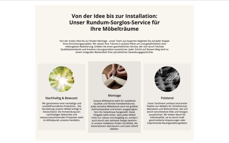 Webagentur Freiburg entwickelt eine Webseite für ein Möbelhaus in Freiburg Gundelfingen