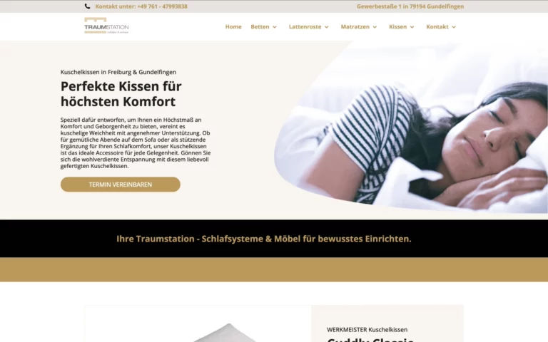 Webagentur Freiburg entwickelt eine Webseite für ein Möbelhaus in Freiburg Gundelfingen